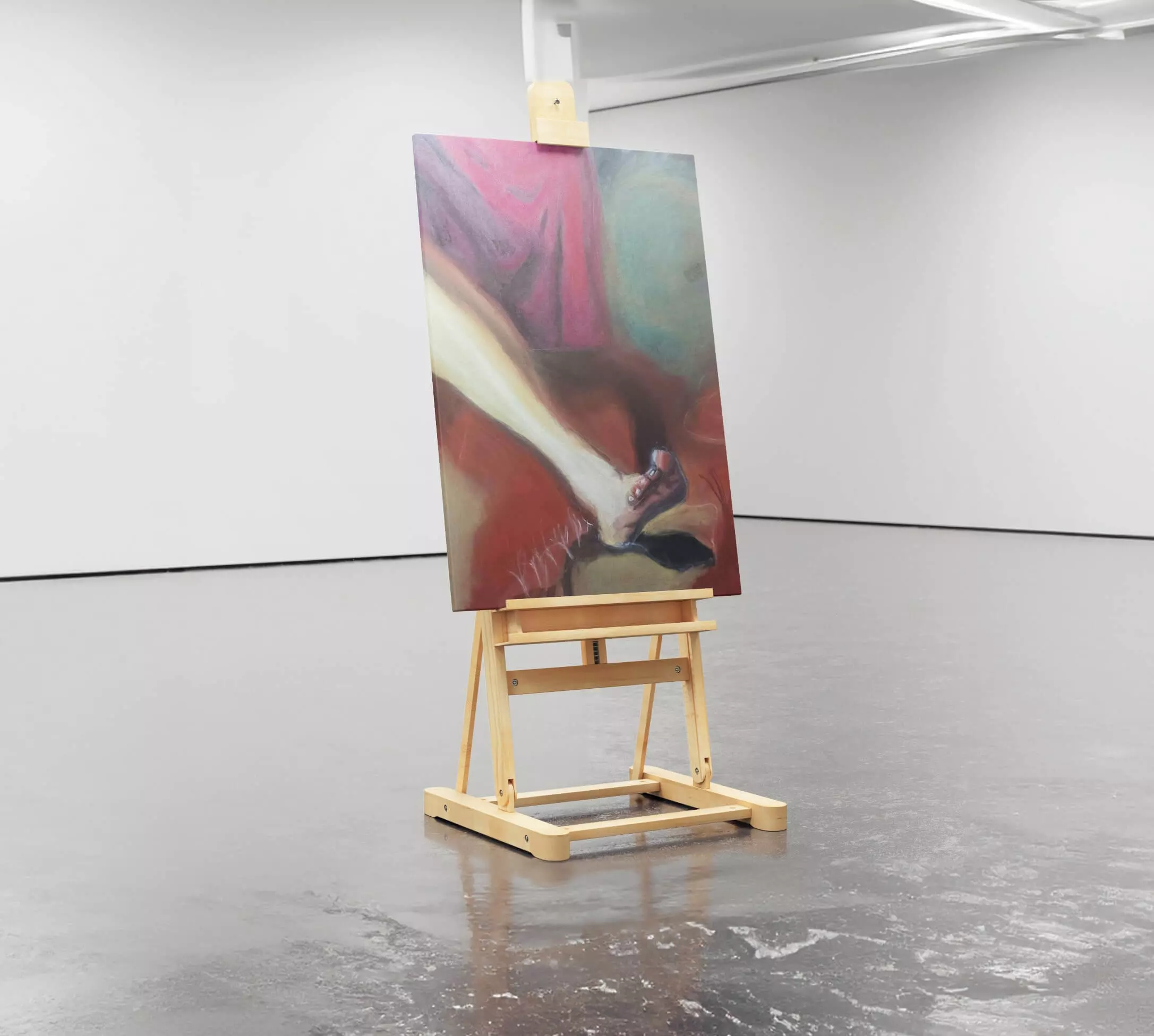 Affiche d'un pied en pastel