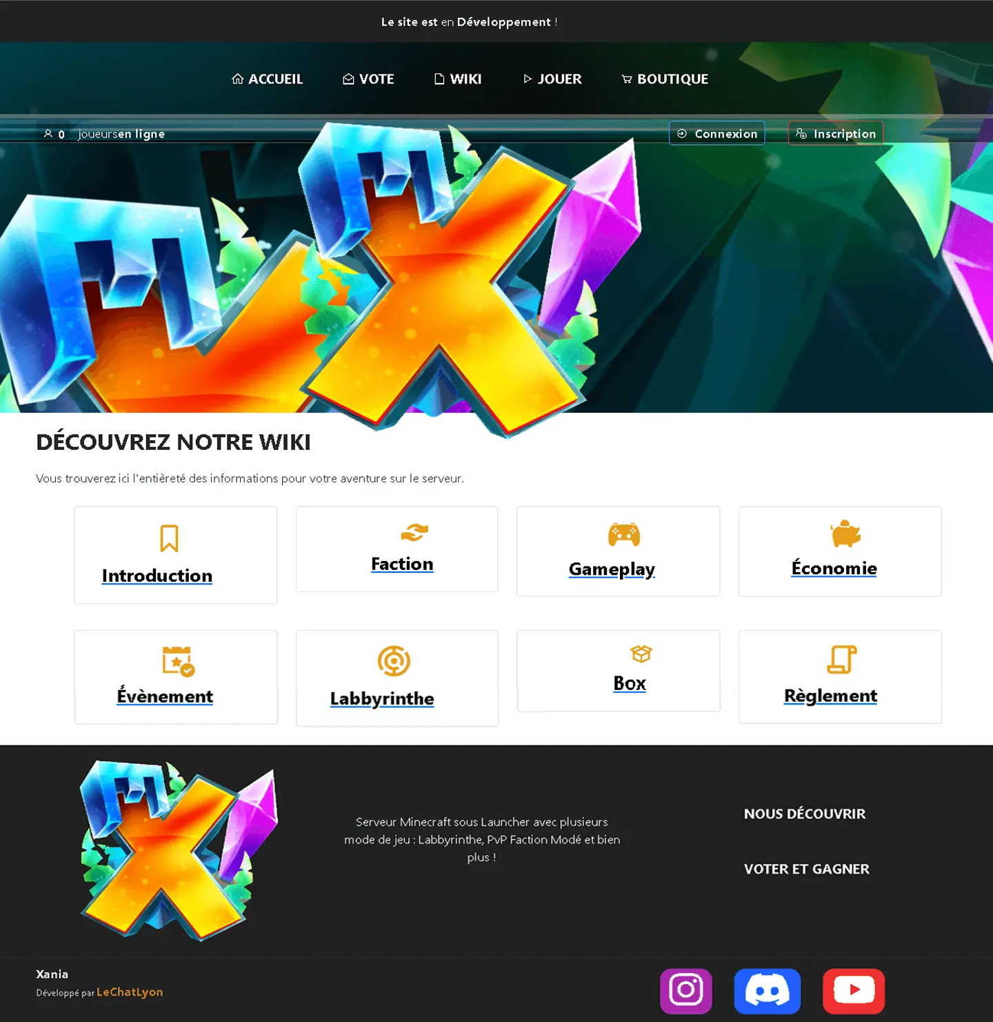 Site web de Xania